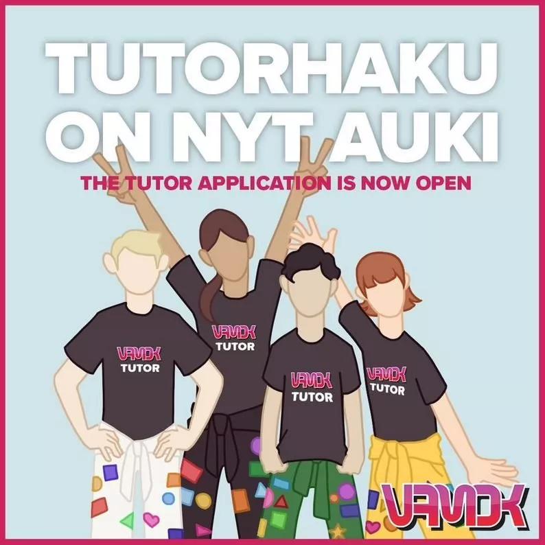VAMOK’s tutor application is open 16.1.-26.1.2023