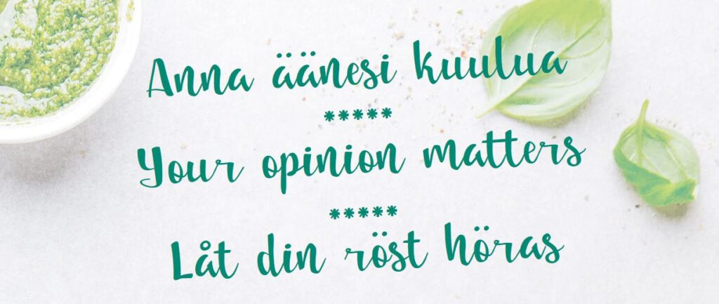 Student responds to Juvene’s customer satisfaction survey.