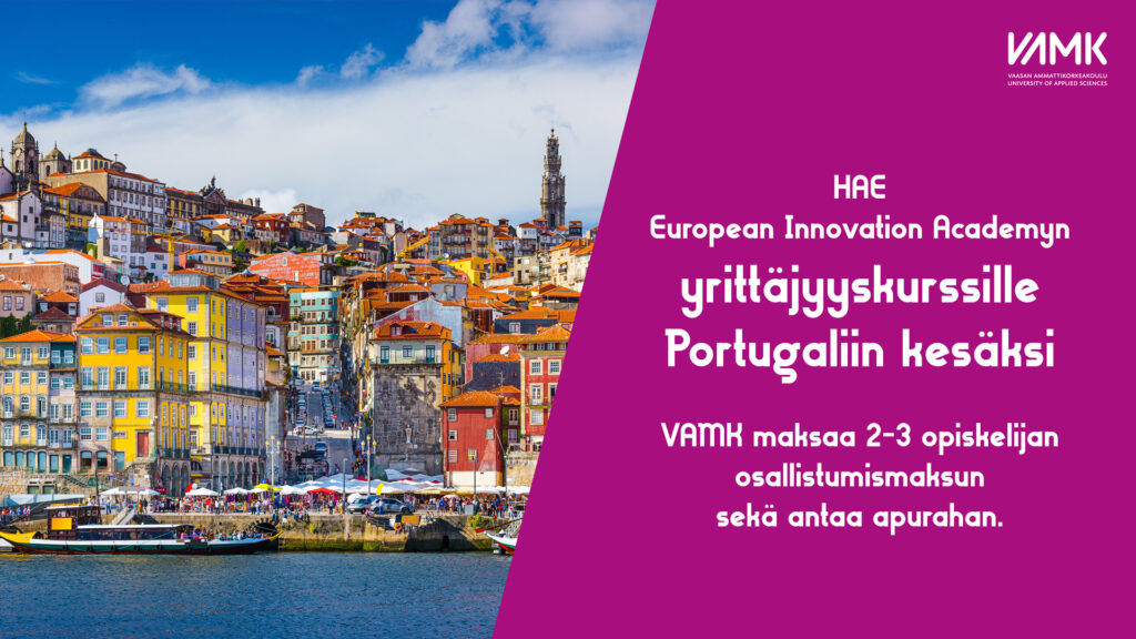 Hae yrittäjyyskurssille Portugaliin kesäksi