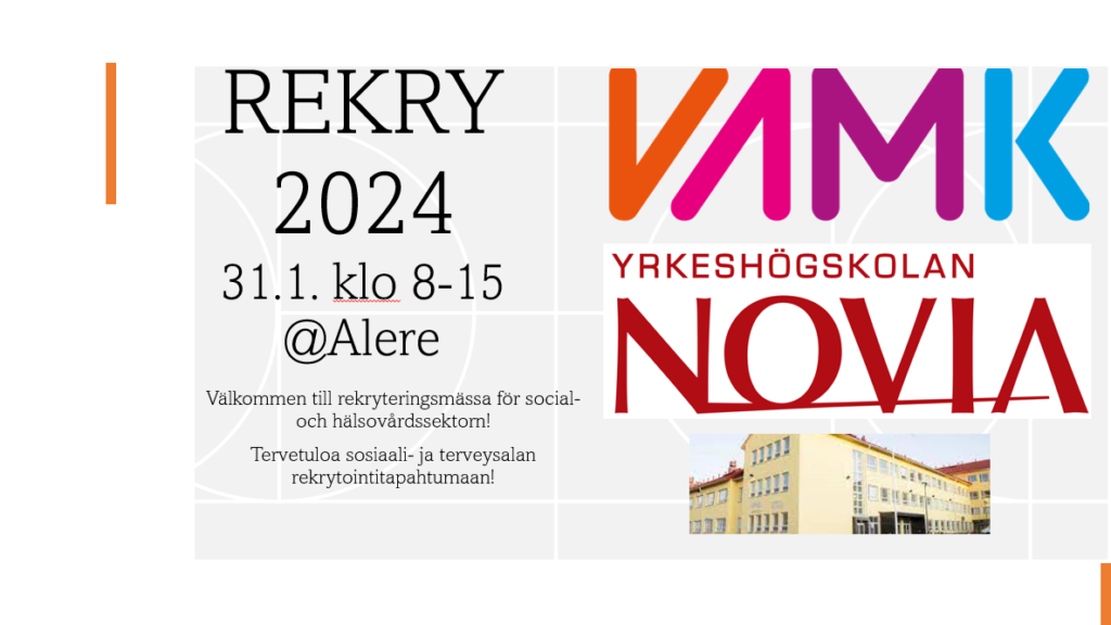 Rekry 2024 – sosiaali- ja terveysalan rekrytointitapahtuma 31.1.