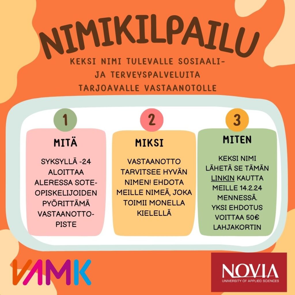 Keksi paras nimi ja voita palkinto!