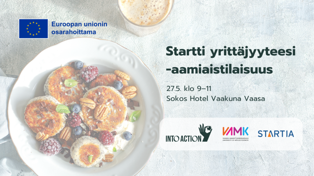 Startti yrittäjyyteesi -aamiaistilaisuus 27.5.2026