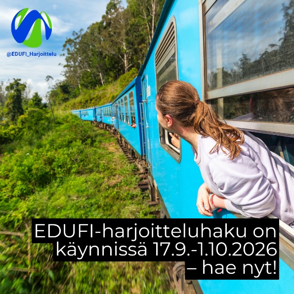 EDUFI-työharjoittelu ulkomailla korkeakouluopiskelijoille ja vastavalmistuneille -syksyn haku 17.9.-1.10.2026